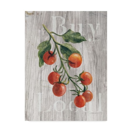Silvia Vassileva 'Market Vegetables Iv On Wood' Canvas Art,14x19